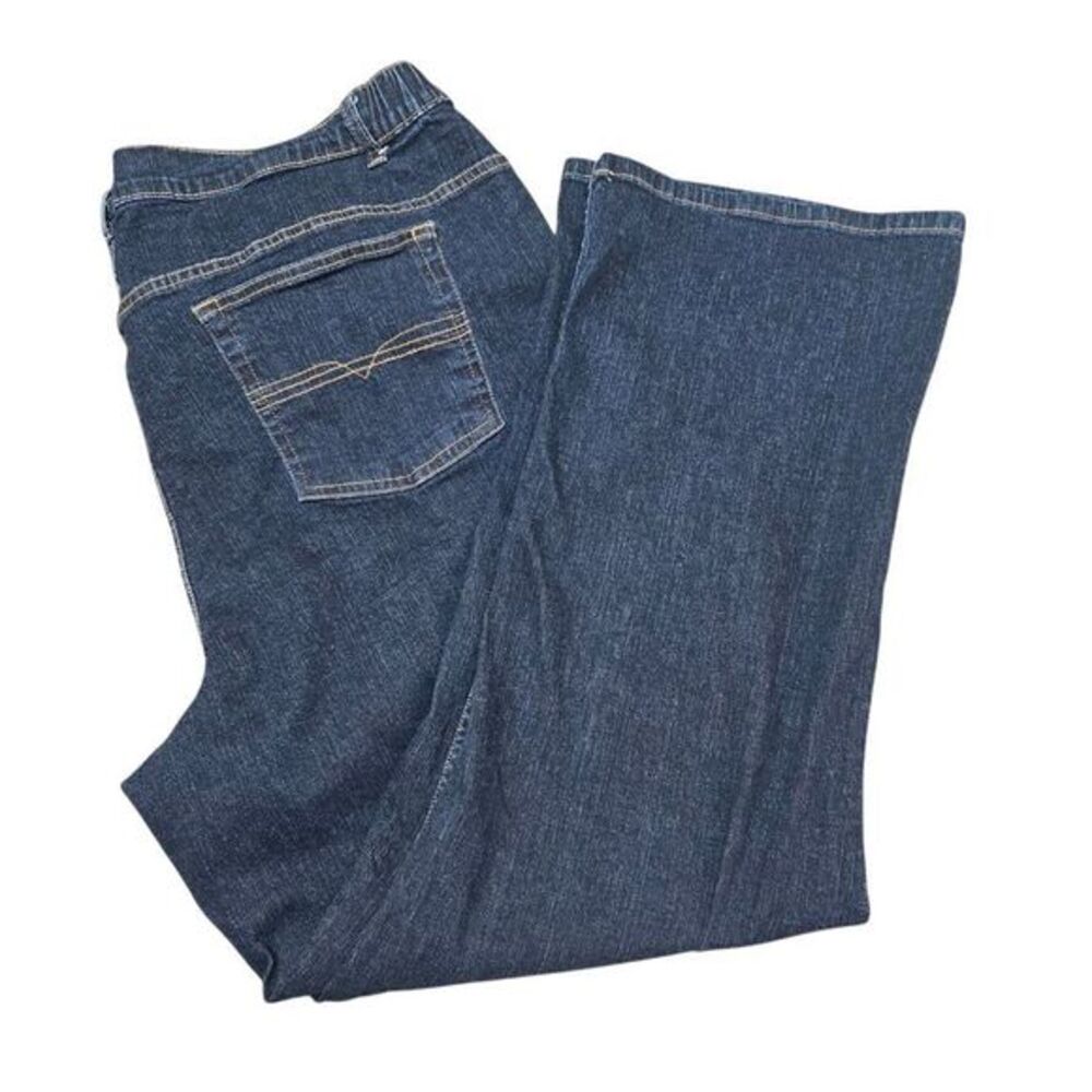 d&co Denim Dark Wash Bootcut Jeans Stretch Comfort Classic Fit Plus Size 2X